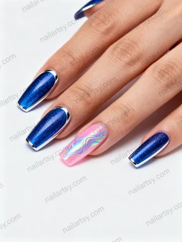 Cat Eye Nail Design #403 Image