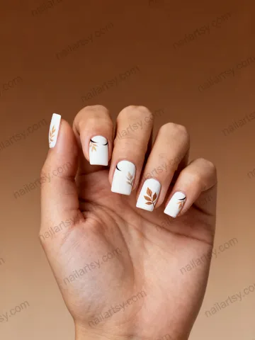White Nail Design #363 Image