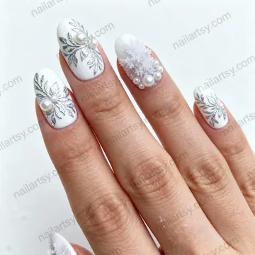 Pearl Nail Design #785 Image