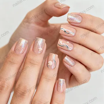 Chrome Nail Design #863 Image