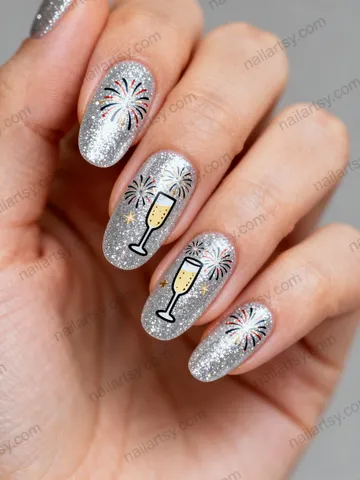 New Year Nail Design #830 Image