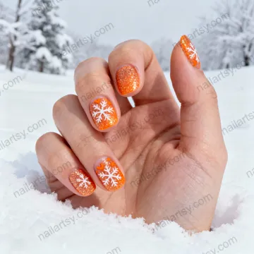Orange Nail Design #210 Image