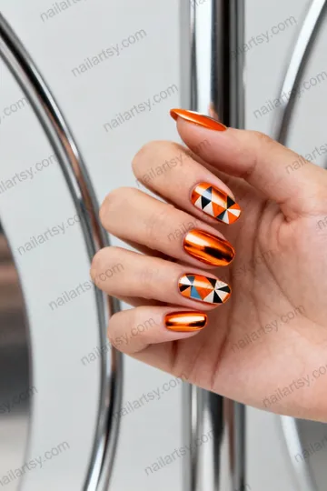 Orange Nail Design #209 Image