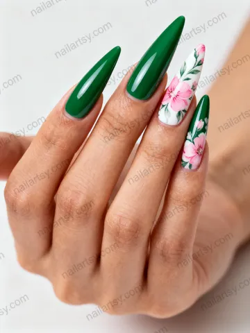 Green Nail Design #731 Image