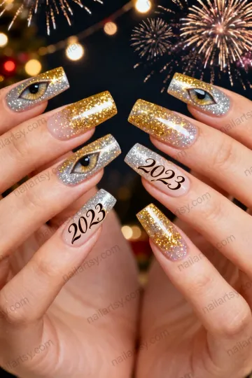 Glitter Nail Design #744 Image