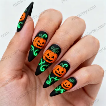 Black Nail Design #654 Image
