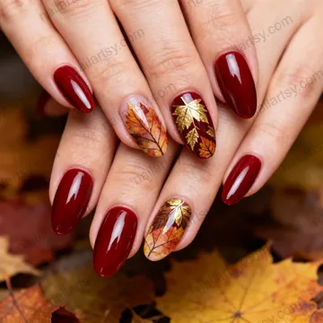 Autumn Nail Design #856 Image