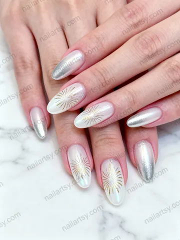 White Nail Design #415 Image