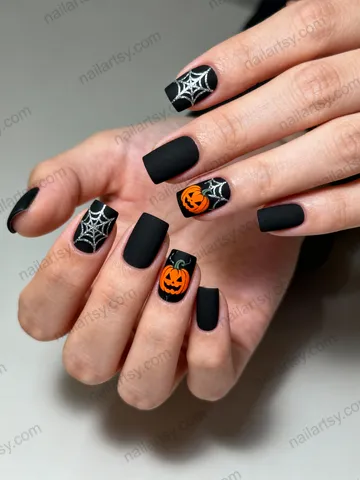 Black Nail Design #617 Image