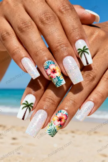 White Nail Design #360 Image