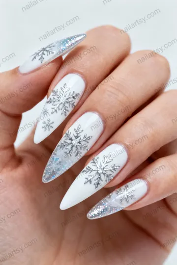 White Nail Design #652 Image