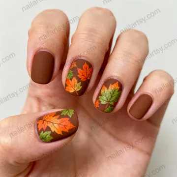 Brown Nail Design #555 Image