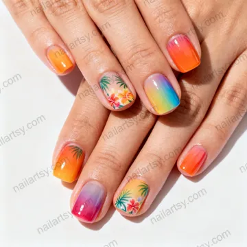 Squoval Nail Design #1057 Image