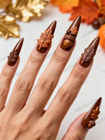 Brown Nail Design #71 Image