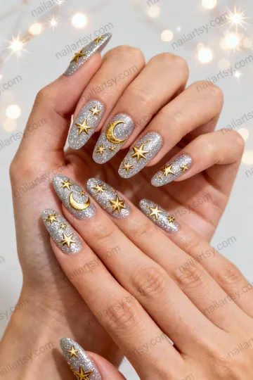 Silver Nail Design #419 Image