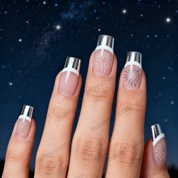Silver Nail Design #430 Image