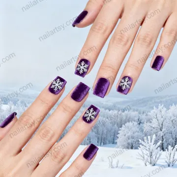 Velvet Nail Design #605 Image