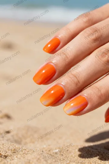 Orange Nail Design #196 Image