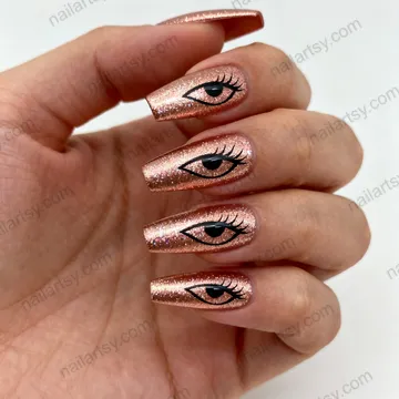 Gold Nail Design #735 Image