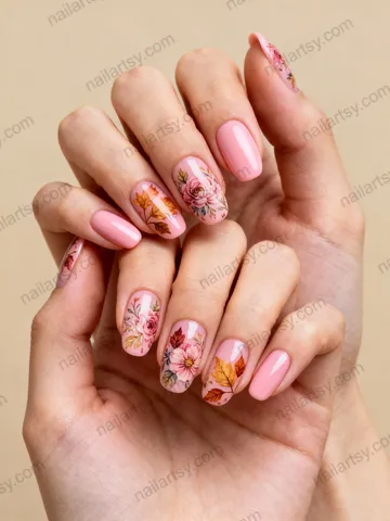 Floral Nail Design #229 Image