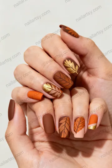 Brown Nail Design #575 Image