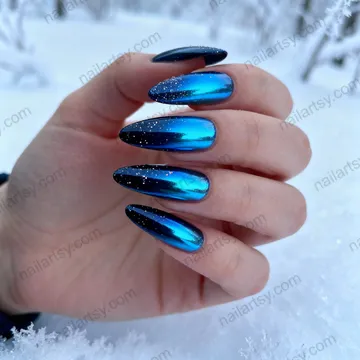 Blue Nail Design #753 Image