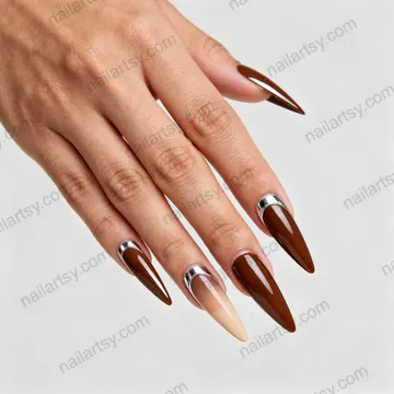Brown Nail Design #82 Image