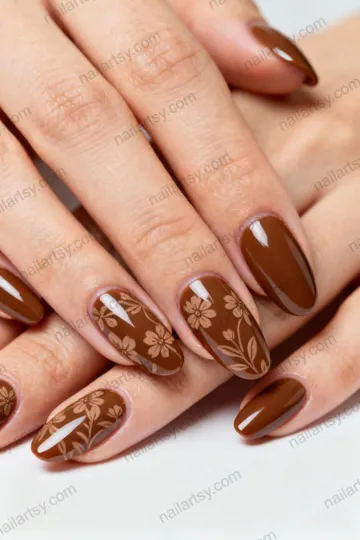 Brown Nail Design #85 Image