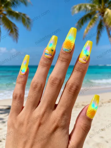 Aurora Nail Design #973 Image