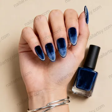 Velvet Nail Design #945 Image