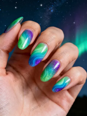 Aurora Nail Design #706 Image
