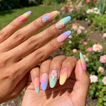 Rainbow Nail Design #978 Image