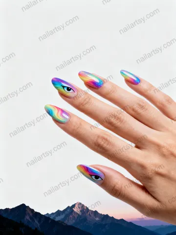 Aurora Nail Design #705 Image