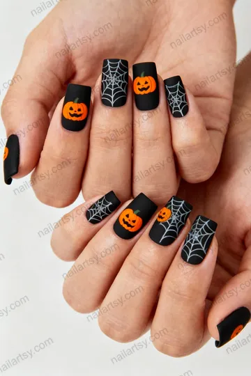 Black Nail Design #607 Image