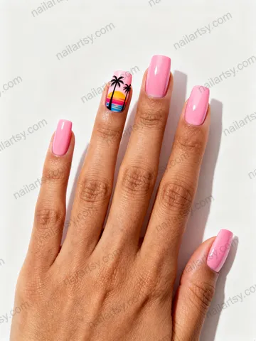 Pink Nail Design #733 Image