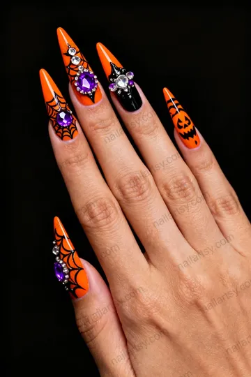 Orange Nail Design #218 Image