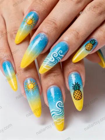 Ombre Nail Design #1235 Image