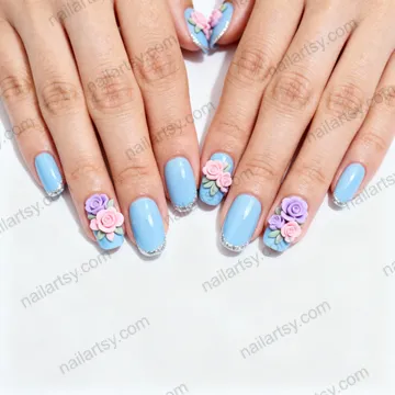 Press On Nail Design #1214 Image